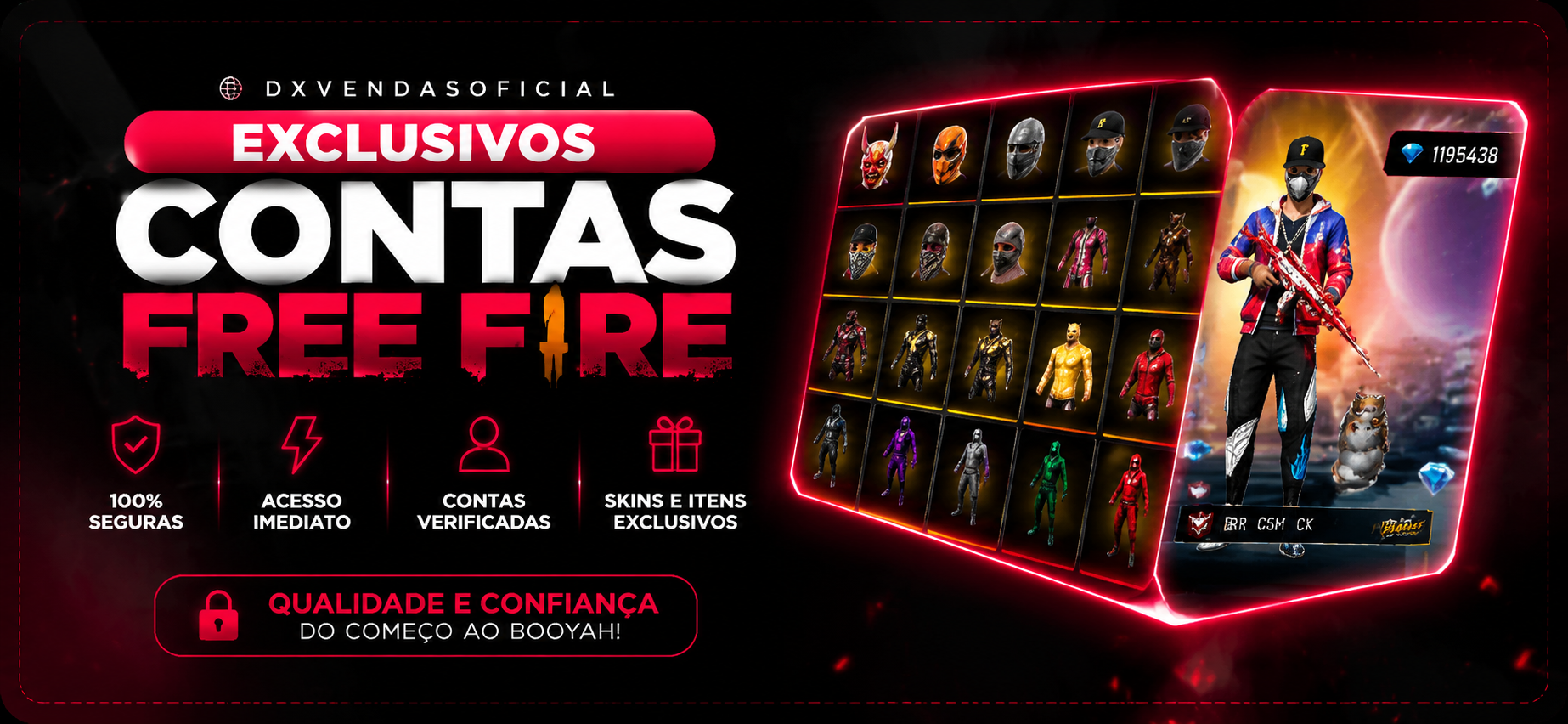 CONTAS FREE FIRE